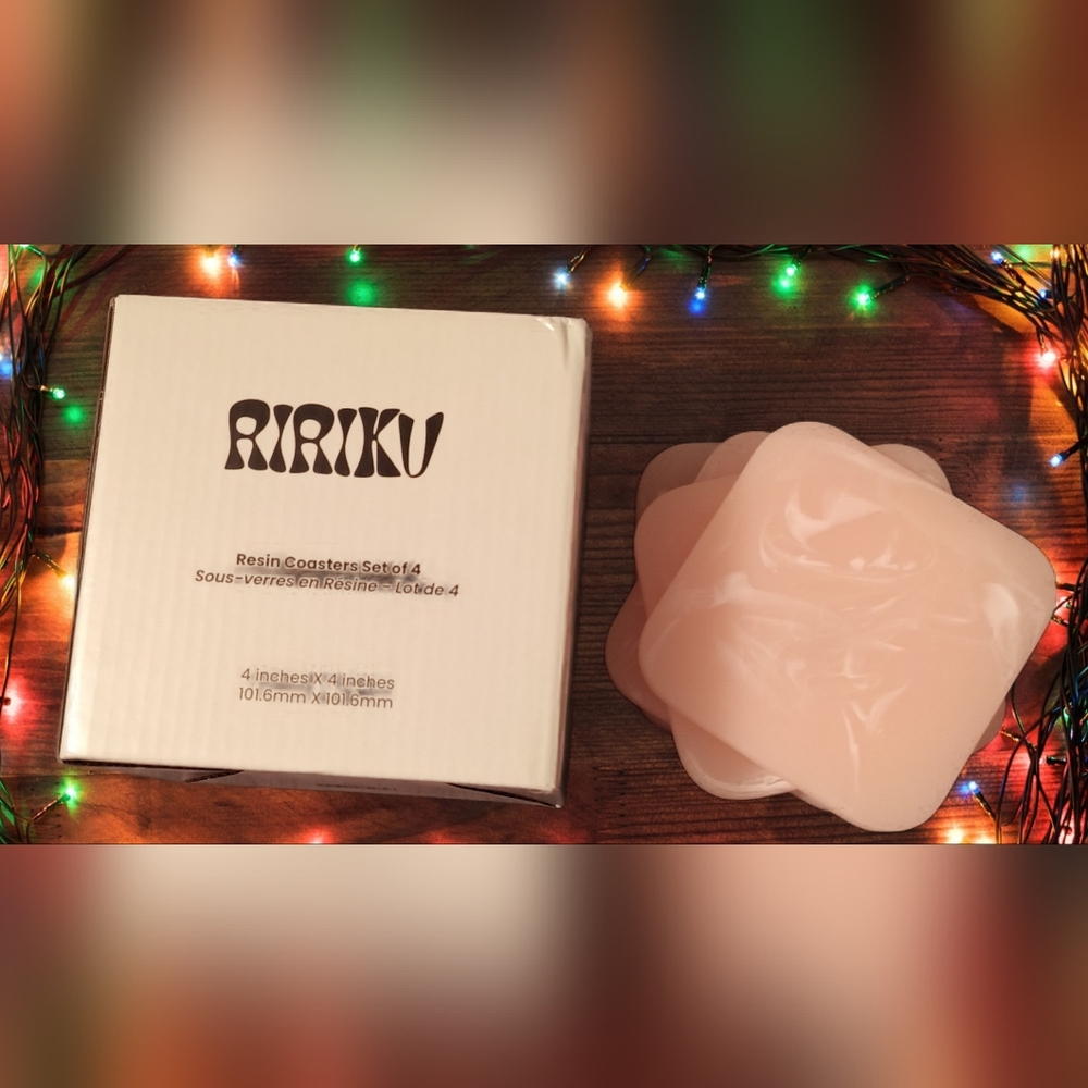 NEW RIRIKU Resin Coaster Seat of 4